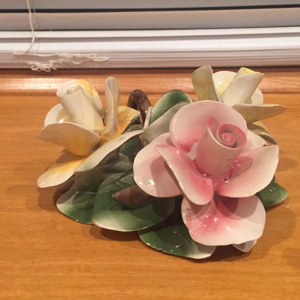 Capodimonte candleholder